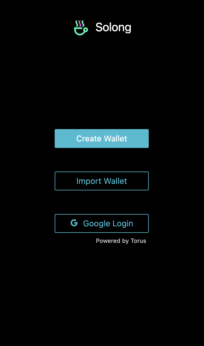 Create Wallet