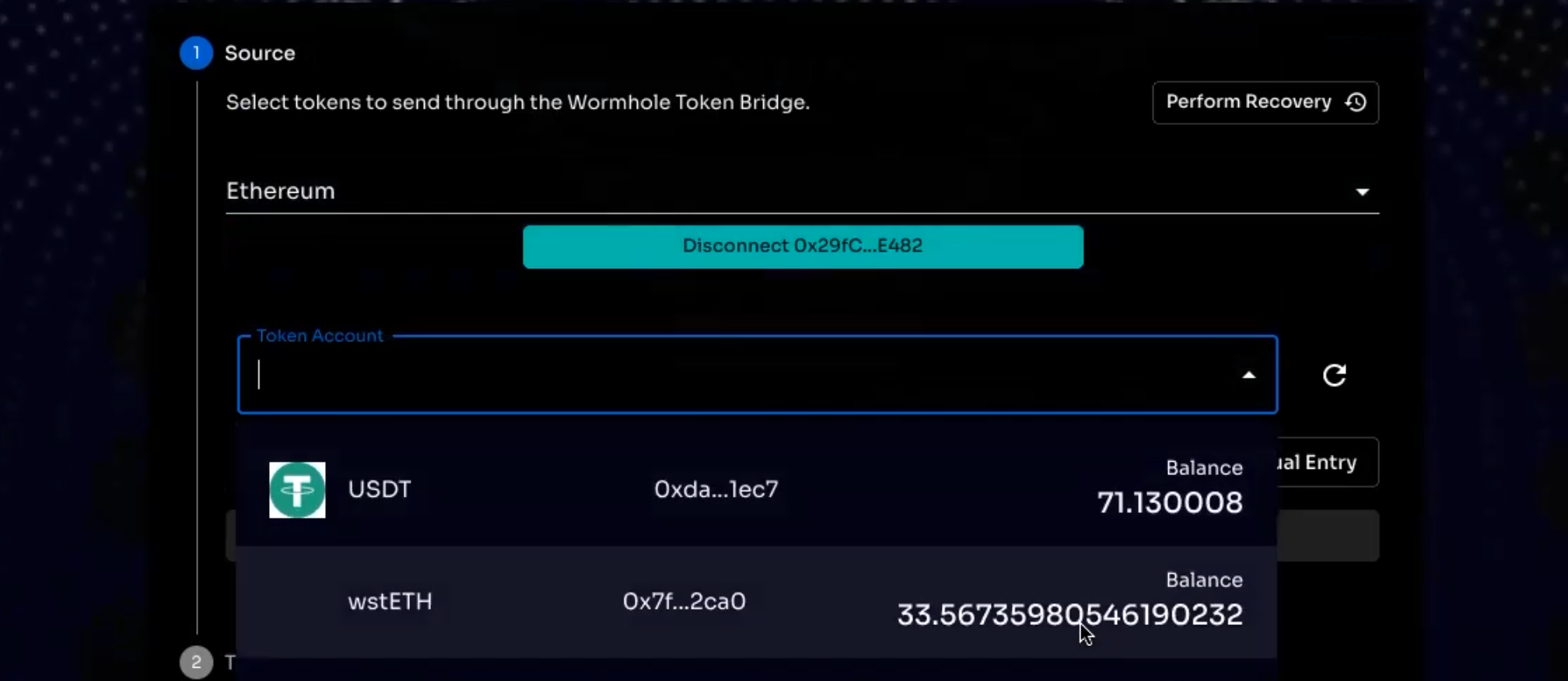 wormhole-token-account